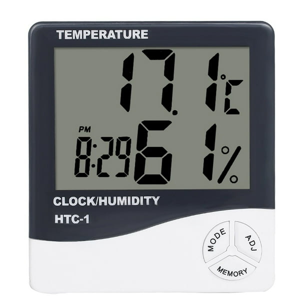 Digital Thermometer Humidity &Temperature Sensor Monitor Clock Waterproof SALE 